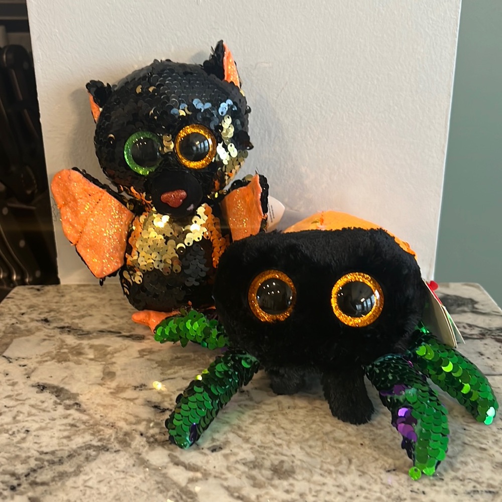 Ty Halloween Flippables- Omen & Glint